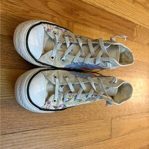 Kids Converse Cream High-Top Sneakers Classic Style